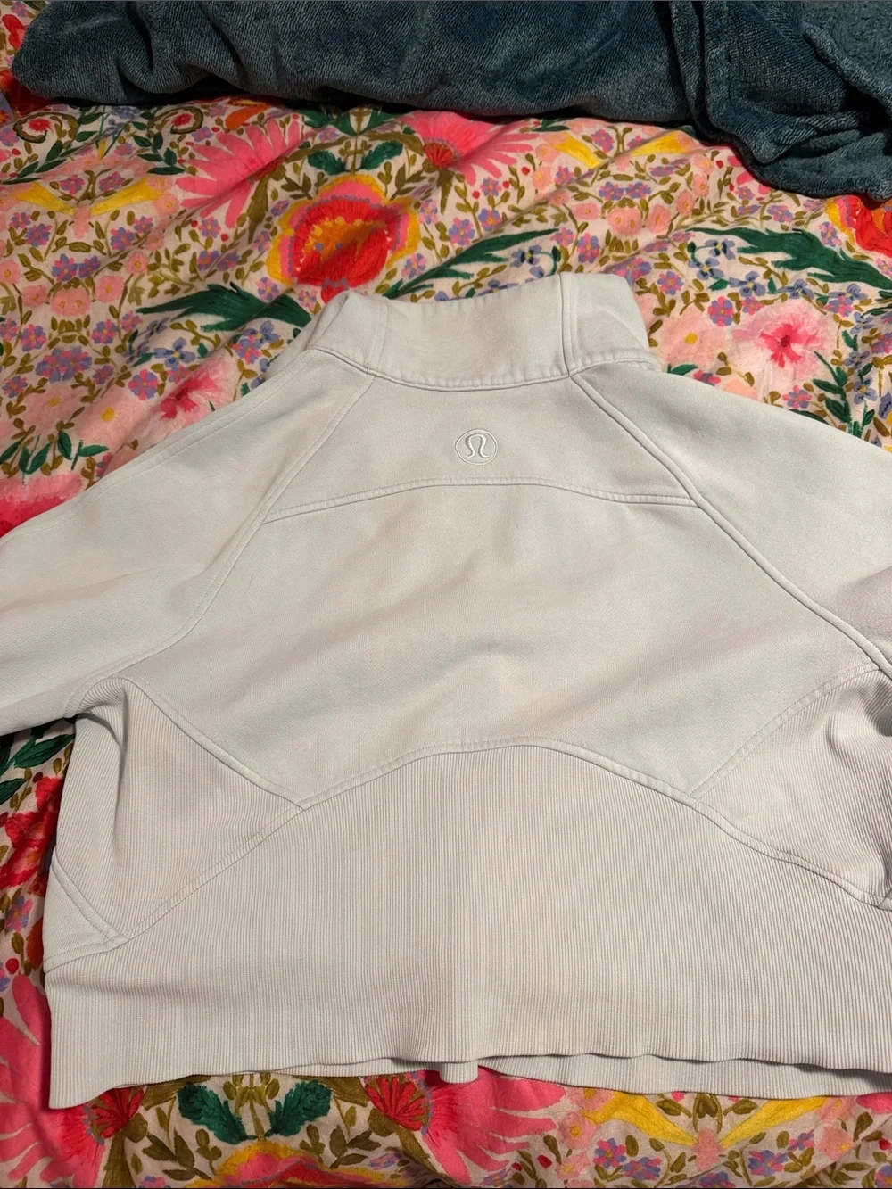 lululemon athletica Pale Blue Half-Zip Scuba Pullover
